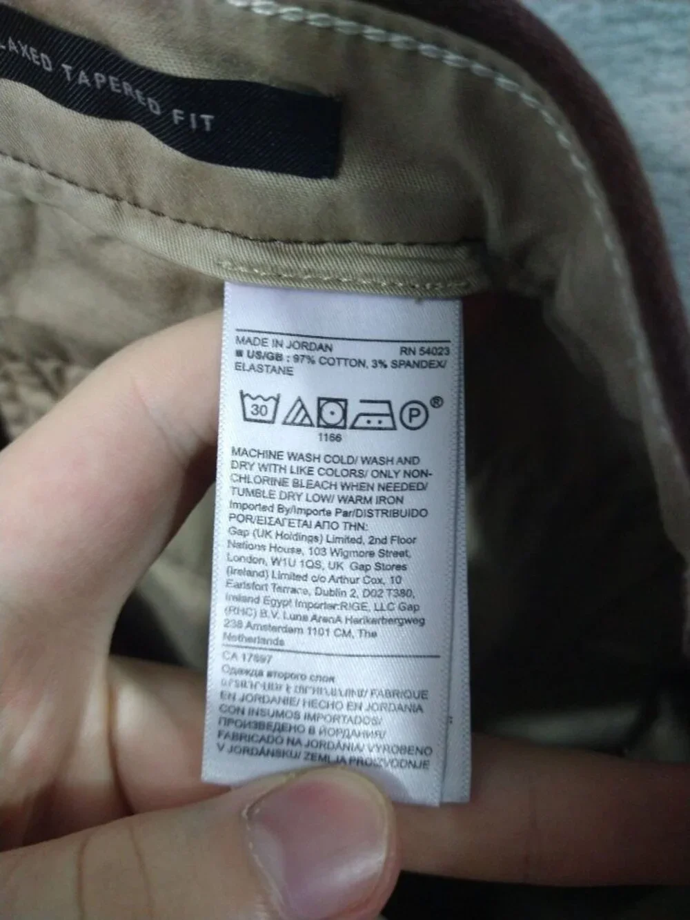 Banana Republic Pants Mens 35x31 Brown Moleskin Traveler Relaxed Tapered Fit